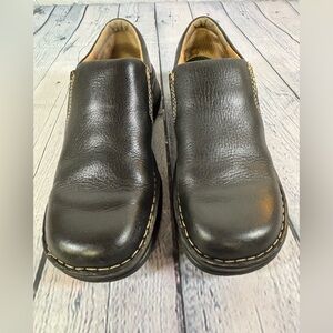 Born Black Pebbled Leather Y2K Boho Street Indie Handcrafted Loafer Shoes 8